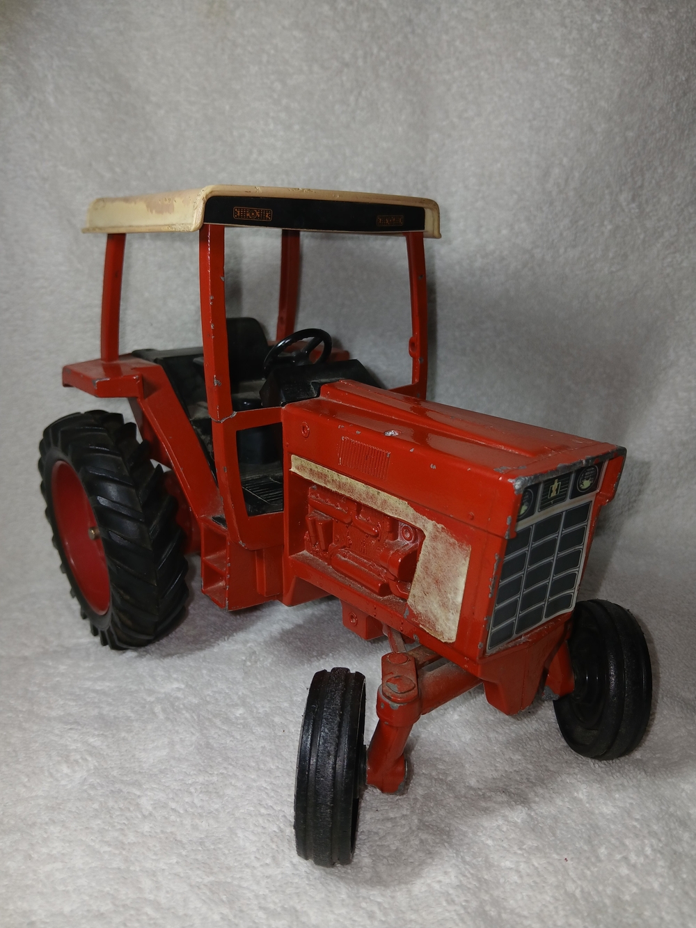 Vintage Red International Tractor  - Vintage Farm Play Vehicle